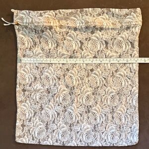 Floral Lace Drawstring Bag